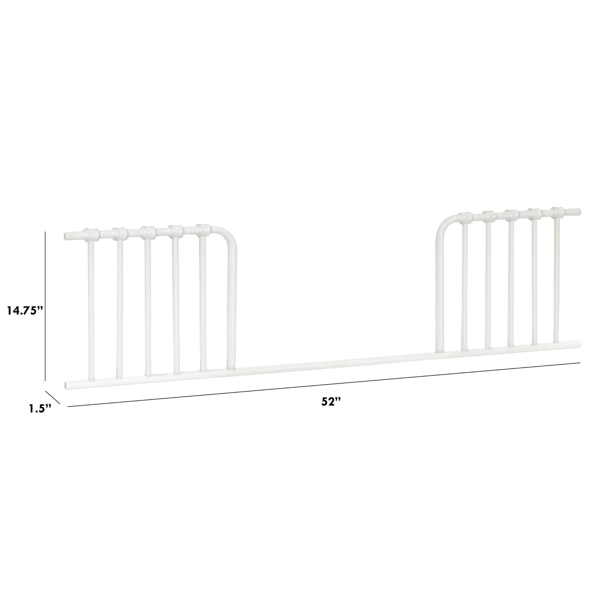 Abigail Toddler Bed Rail, Washed White