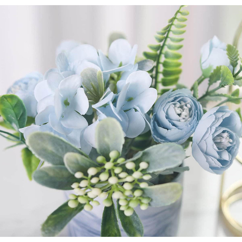 Arrangement in Vase, Blue