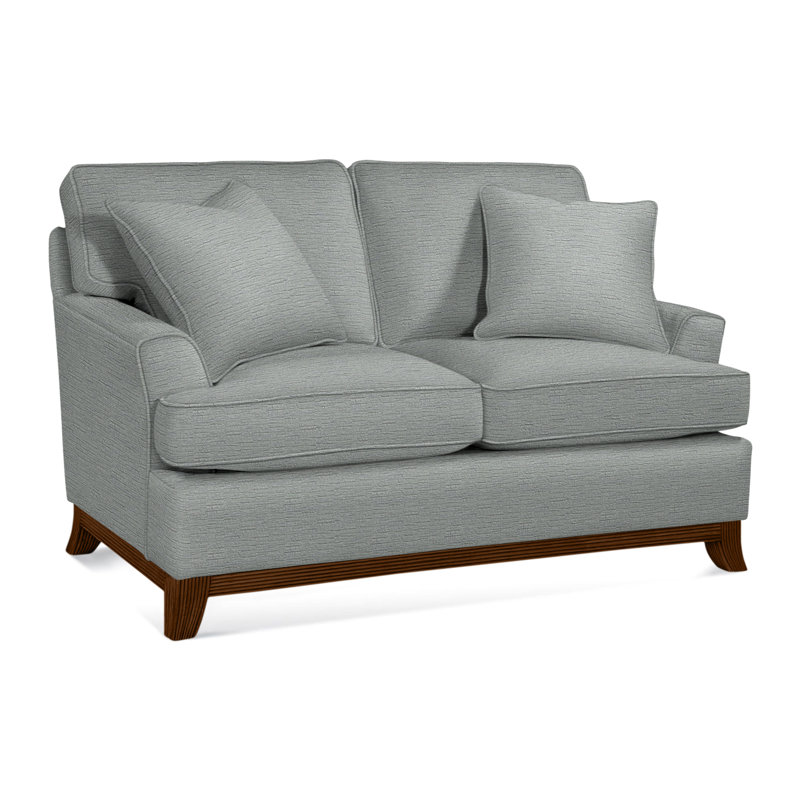 Oaks Way Loveseat, White Sugar Performance; 0863-91, Coffee Finish