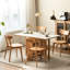 Chaise de table d'appoint en bois massif - Complétez votre siège confortable en chêne North Decor et pour un usage quotidien