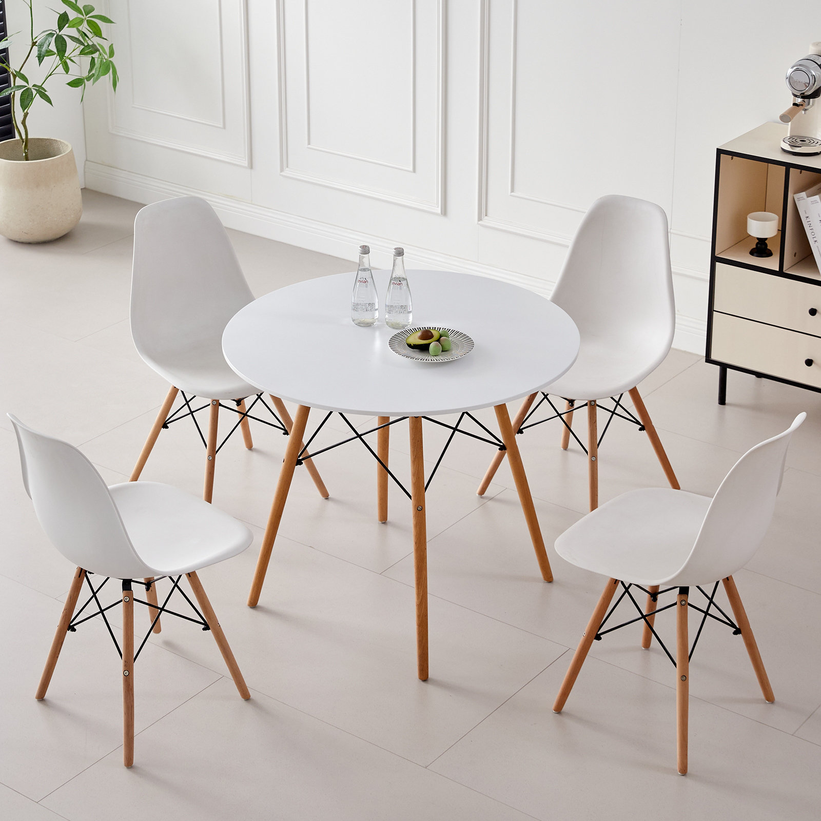 George Oliver Piece Round Dining Table With Chairs Set For