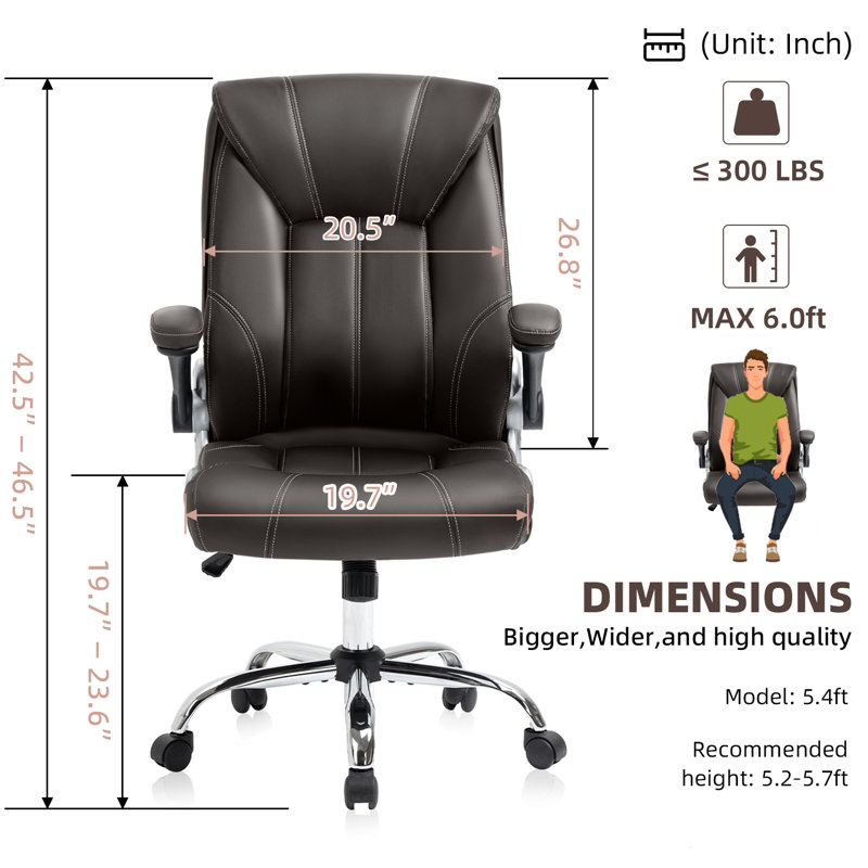 Fauteuil de direction, Brun