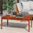 Streamlined Rustic Outdoor Coffee Table Of Wood, Hue, 37.23" Width, 20.97" Depth, 14.75" Height With Design, Color, W, D, H