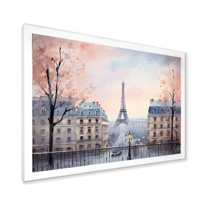 Vintage calm paris city view - Paris Wall Art For Living Room