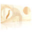 Contemporary Boho Desert Camel Palm Sun Sand Dunes, ensemble de 3 impressions sur toile-1738791589