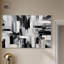 "Melosa", art mural moderne abstrait noir et blanc par Art Remedy-104439455-104439451