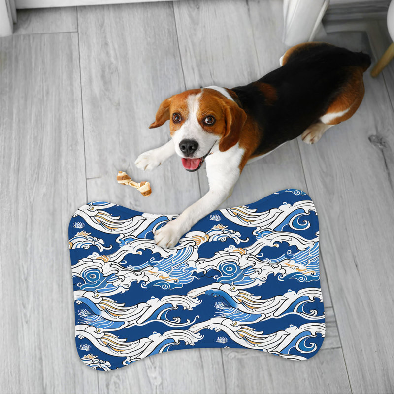 Tapis d'alimentation en os 1 pièce Hokusai's Ocean
