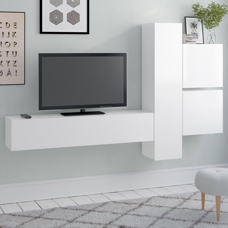 Bart Unfinished Floating Entertainment Centre for TVs up to 70", White