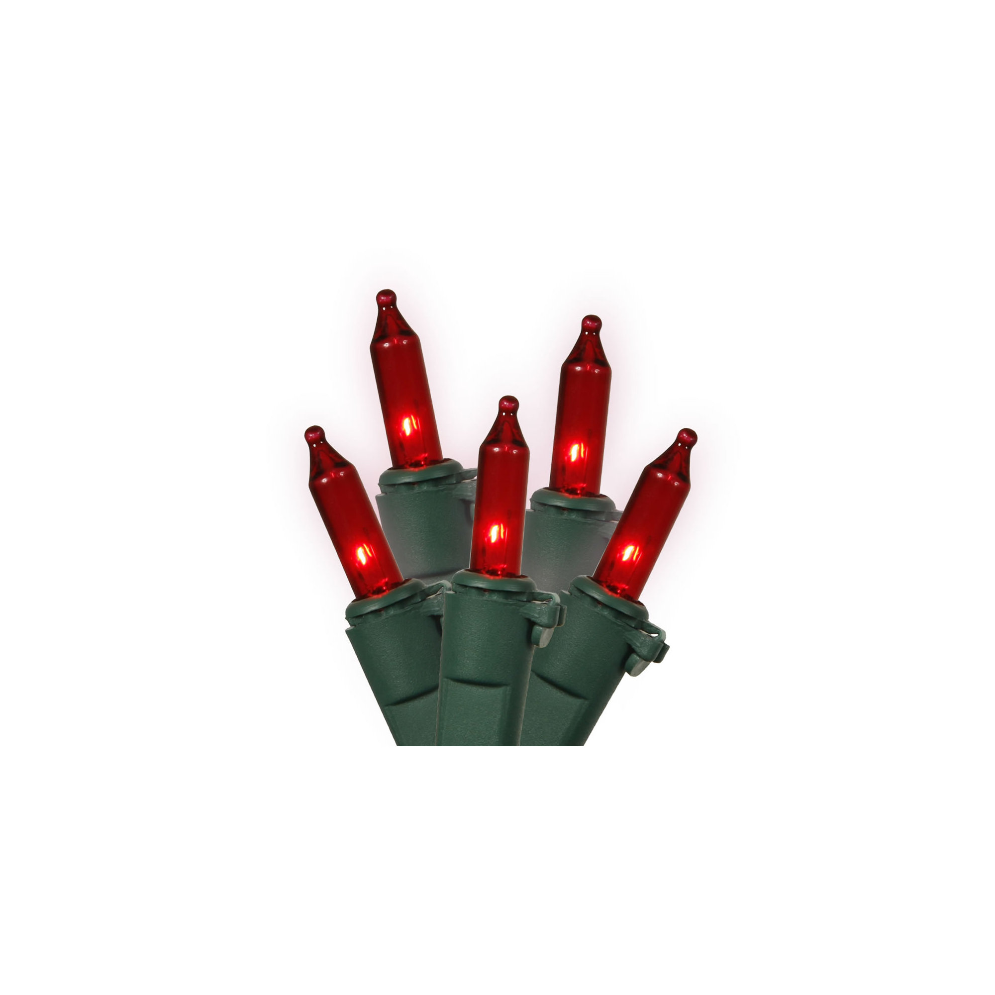 Mini Christmas Lights -  Wire Set, 9' L, Red/Green