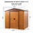6 ft. x 6 ft. Metal Storage Shed with Sliding Doors-123384838-123384843