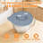 PQPO 5QT Glass Bowl Silicone Lid Compatible with KitchenAid Stand Mixer, Airtight Dough Rising Cover with Feed Port, Dust Resistant Mixer Bowl Cover