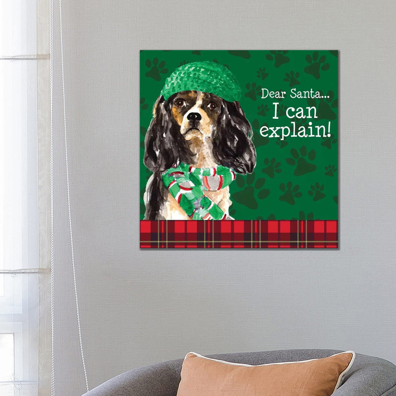 Christmas Puppy II by Lanie Loreth - Wrapped Canvas Print, 66.04 cm H x 66.04 cm W