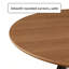Table basse ronde avec rangement en bois avec plateau-725530840-725530837