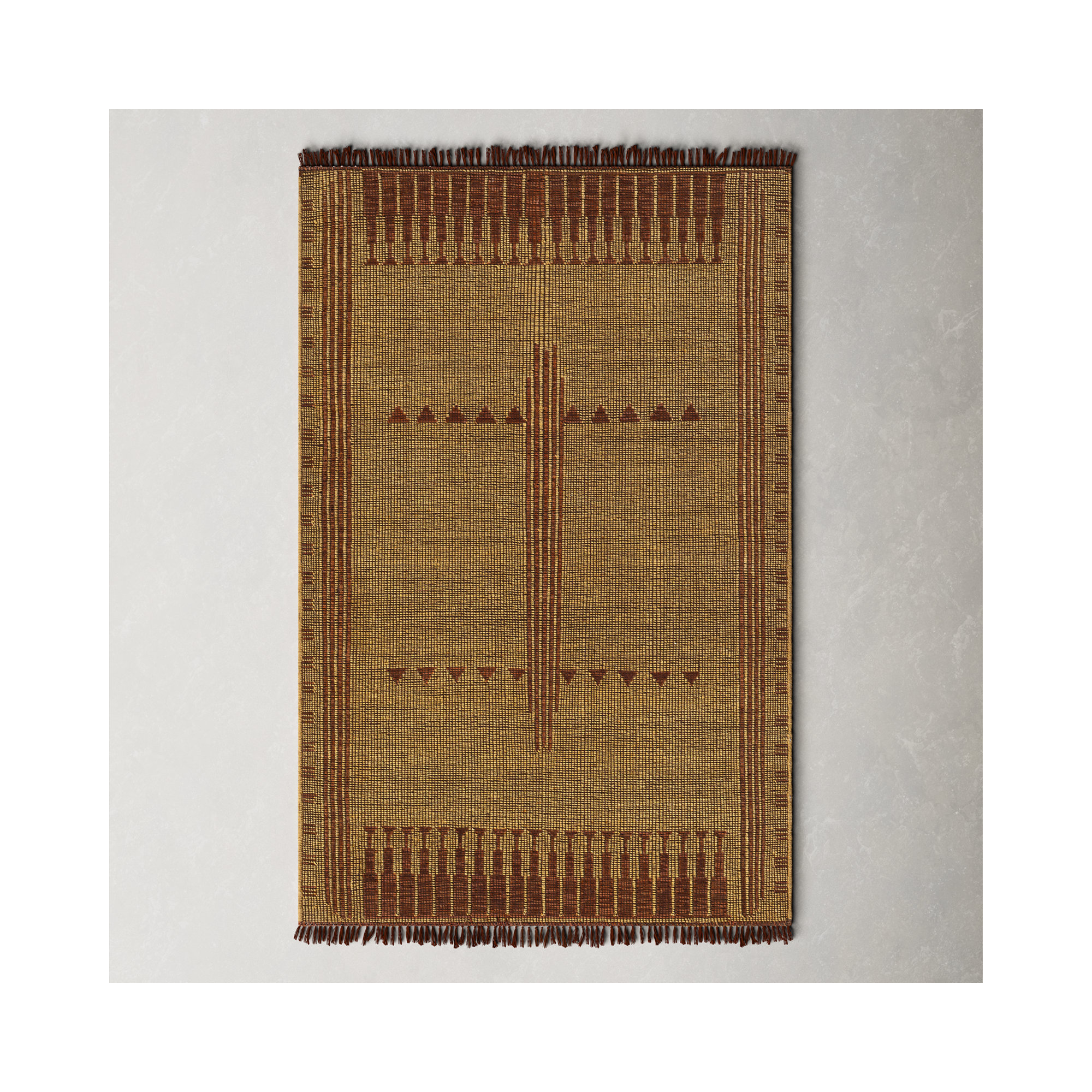 Alfi Handmade Rug, Rectangle 5' x 7'6"