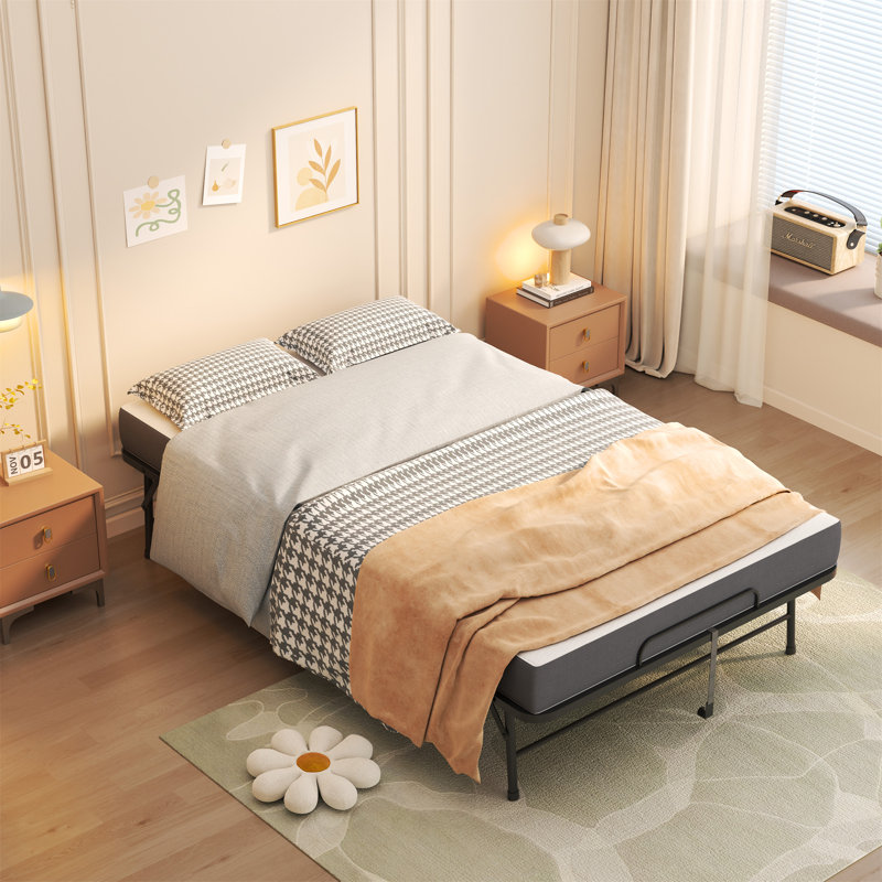 Grand grand lit pliant de 75 po x 46 po pour les personnes de grande taille
