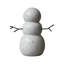 Céramique Snowman blanc-86815224