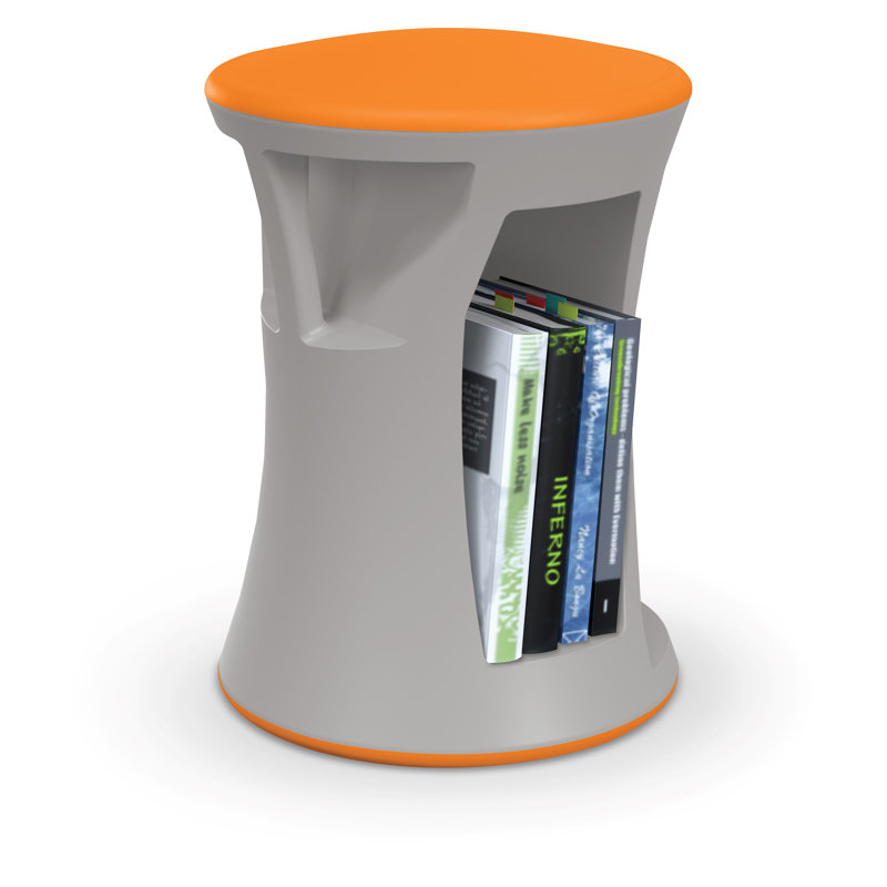 Tabouret de salle de classe 17 po Flipz, Orange