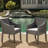 Modern Grey Patio Chairs Of 2, Outdoor Armchairs With Cushions And All-weather Resin Back 2 Dining Chairs, Water Fade Resistance