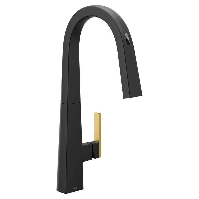 Robinet de cuisine Moen Nio Smart Touch, Noir mat