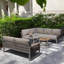 Outdoor Conversation Sets For 6-7 People With Galvanized Iron Frame Corner Sofa-755253609