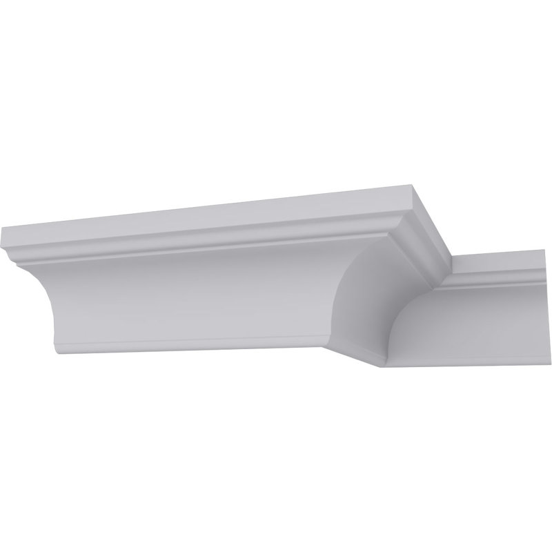 Holmdel White Polyurethane Traditional Crown Moulding 94.5 in