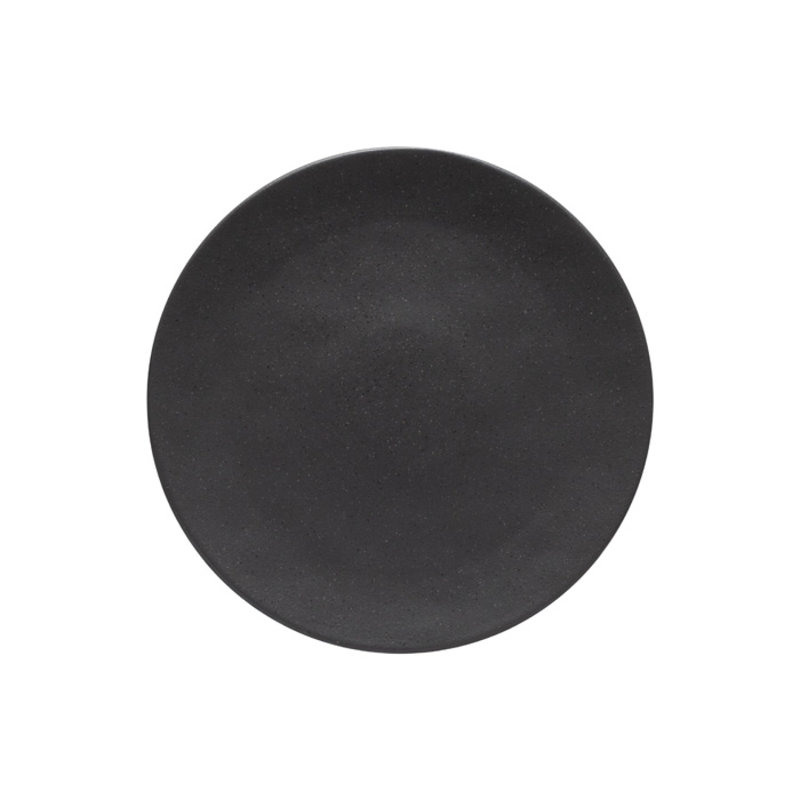 Roda Handmade Stoneware Dinner Plate, Black