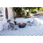 Rose Bowl 48" Outdoor Dark Grey Concrete Fire Pit 60,000 BTU - Includes Lava Rocks & PVC Cover-111175376