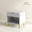 50cm W Engineered Wood Bedside Table