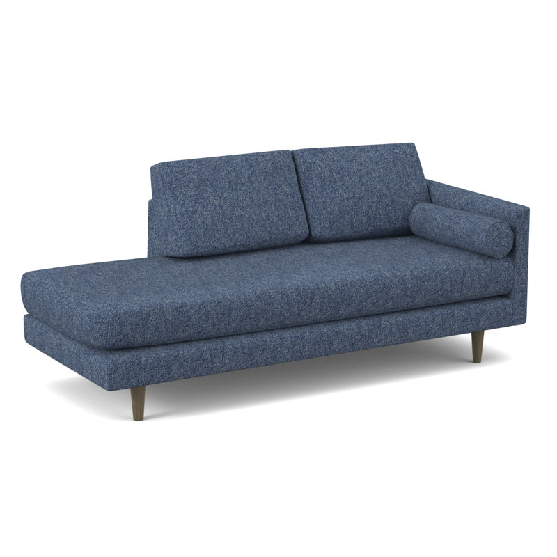 Marilyn 76" Square Arm Sofa, Connelly Blue Jay Performance Tweed