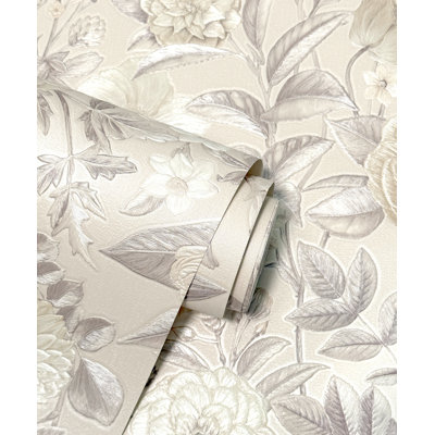 Gianni Florian Floral Heavyweight Vinyl Wallpaper