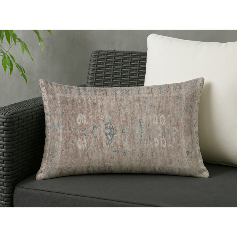 Coussin décoratif intérieur et extérieur Modern, Gris oriental 11, Rectangle H 20 po x l 14 po