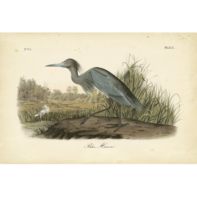 «Blue Heron», impression sur toile