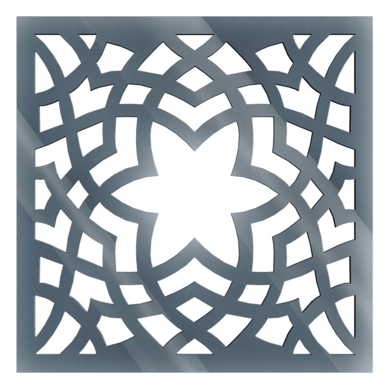 Panneaux muraux décoratifs en acrylique Paris, grand, l 23 3/8 po x H 23 3/8 po x T 1/8 po, gris foncé, Gris foncé