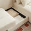 Canapé-lit convertible 3 en 1 et canapé modulaire avec 4 espaces de rangement pour le salon, canapé en velours côtelé avec 4 coussins, velours côtelé-988424258