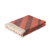  Wool Cashmere Geometric Throw Blanket