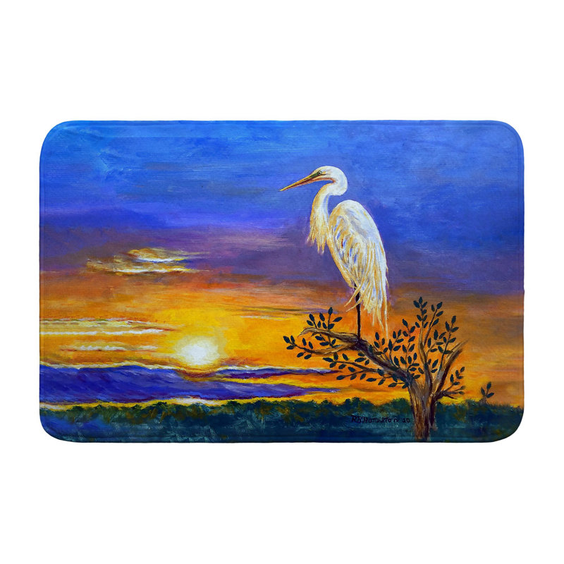 Egret Sunset II Bath Mat