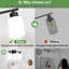 Luminaire de salle de bain 3 lumières avec abat-jour en verre givré, applique murale de salle de bain moderne noire avec douilles E26 pour éclairage de miroir, chambre à coucher, salon
