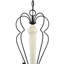 Style bougie 5 lumières classique/lustre traditionnel avec accents de bois Finnigan