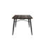 Solid Wood Top Metal Base Dining Table-440573153