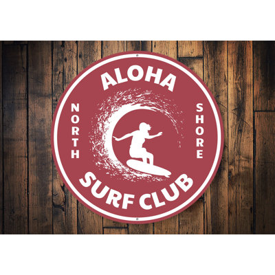 Panneau Aloha Surf Club