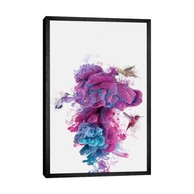 Hummingbirds Ink by Daniel Taylor - Print on Canvas