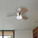 44" Barcadero 3 - Blade LED Propeller Ceiling Fan with Pull Chain and Light Kit Included