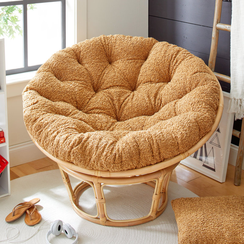 Outdoor 4'' Papasan Seat Cushion, Zazzle Camel