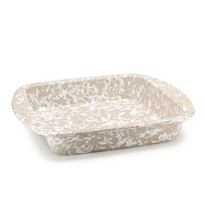 Golden Rabbit Enamelware Brownie Pan