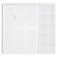 Lit double avec tablettes, blanc - Gain de place pour plusieurs pièces. Style armoire pliable pour maximiser les matelas de 8 pouces. Support confortable. Lattes flexibles et contreplaqué.-1595492556