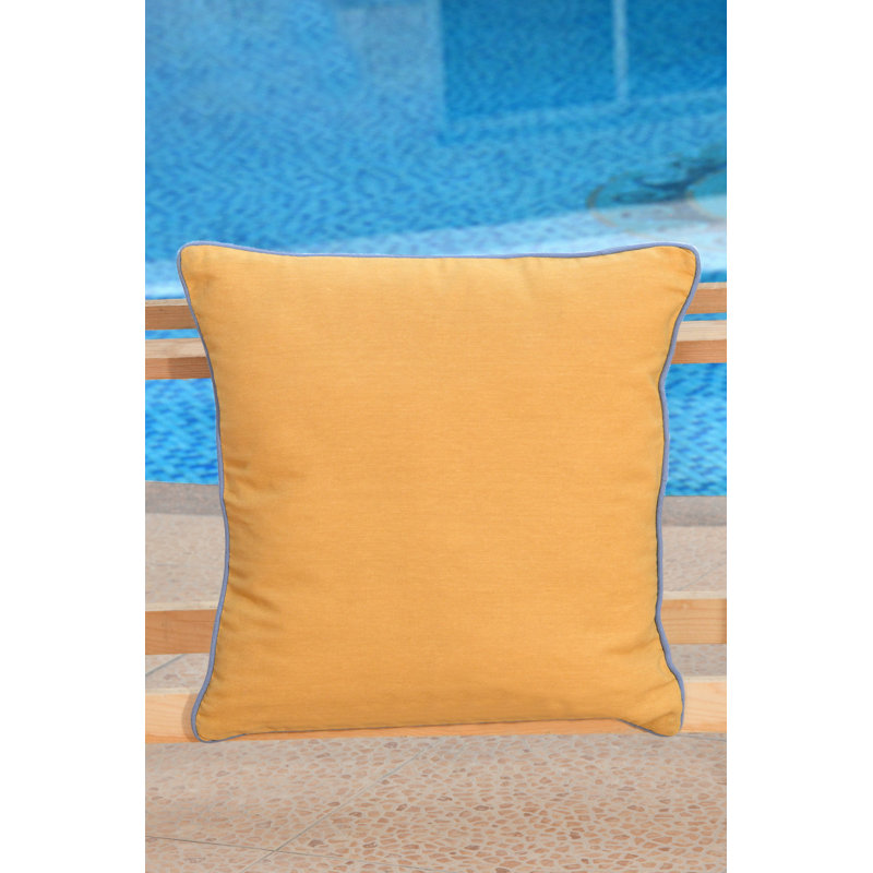 Picnic Perfect Indoor / Outdoor Square Cushion, Ochre