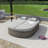 Outdoor Sun Bed Patio 2-Person Daybed-781508465