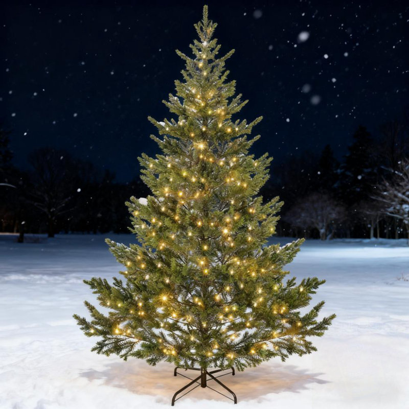 Arbre de Noël artificiel, H 7 pi, Oui