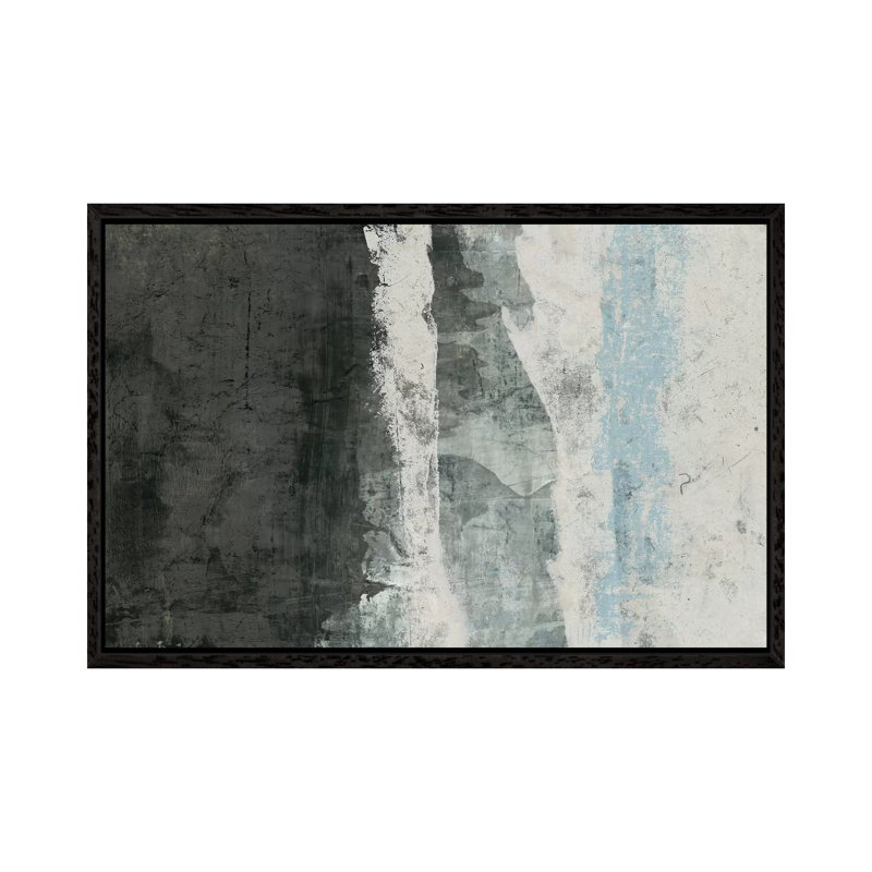Black & Grey & Blue II by Studio W - Gallery-Wrapped Canvas Giclée on Canvas, Black Framed, 66.04 cm H x 45.72 cm W