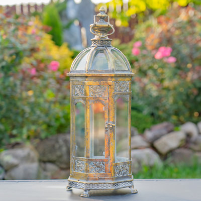 21in. Tall Monte Carlo Iron/Glass Terrarium